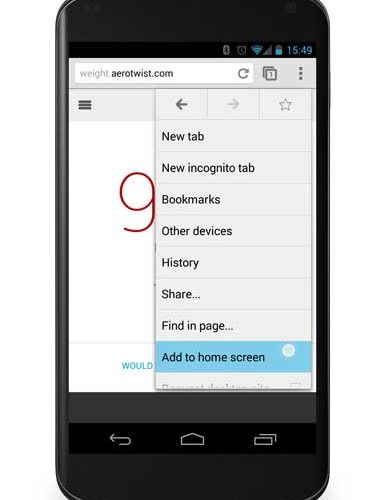 “Install To Homescreen” Feature In Chrome Beta For Android